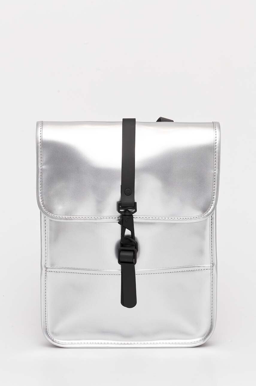 Rains rucsac Backpack Micro W3 culoarea argintiu, mare, neted, 13010-51