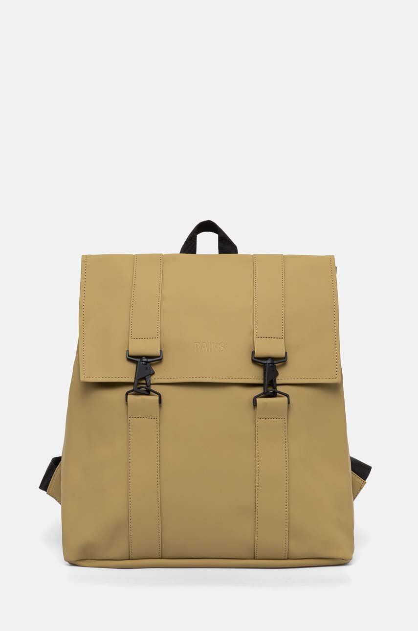 Ruksak Rains Rolltop Rucksack W3 zelená farba, veľký, jednofarebný, 13320-44