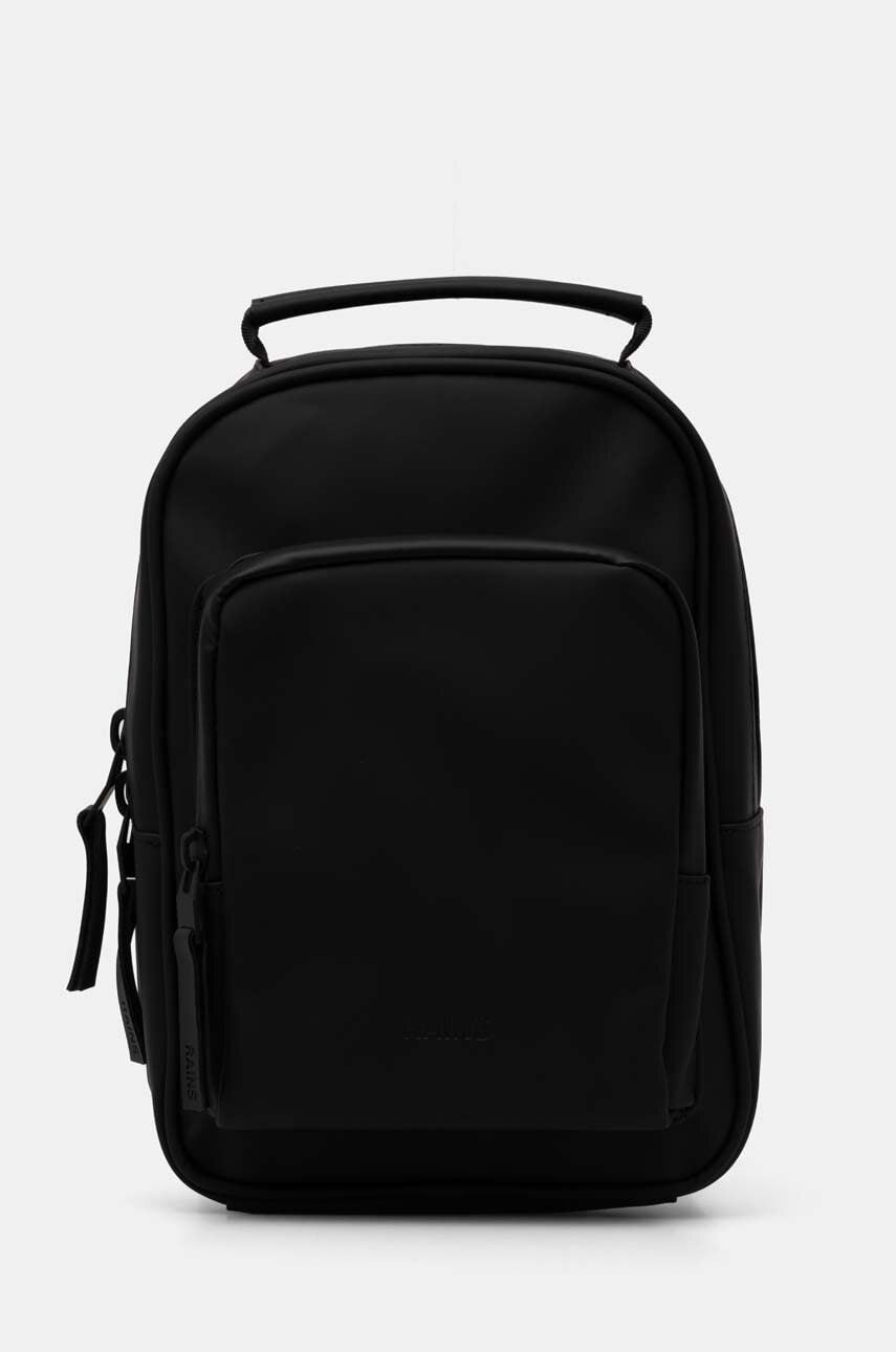 Rains rucsac Book Daypack Mini W3 culoarea negru, mic, neted, 13690-01 Rains rucsac Book Daypack Mini W3 culoarea negru, mic, neted, 13690-01