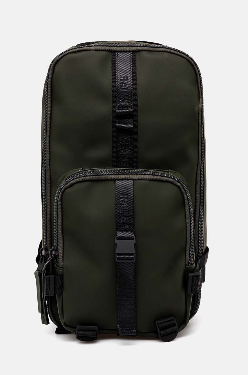 Rains rucsac Trail Rucksack W3 culoarea verde, mare, neted, 14350-03 Rains rucsac Trail Rucksack W3 culoarea verde, mare, neted, 14350-03