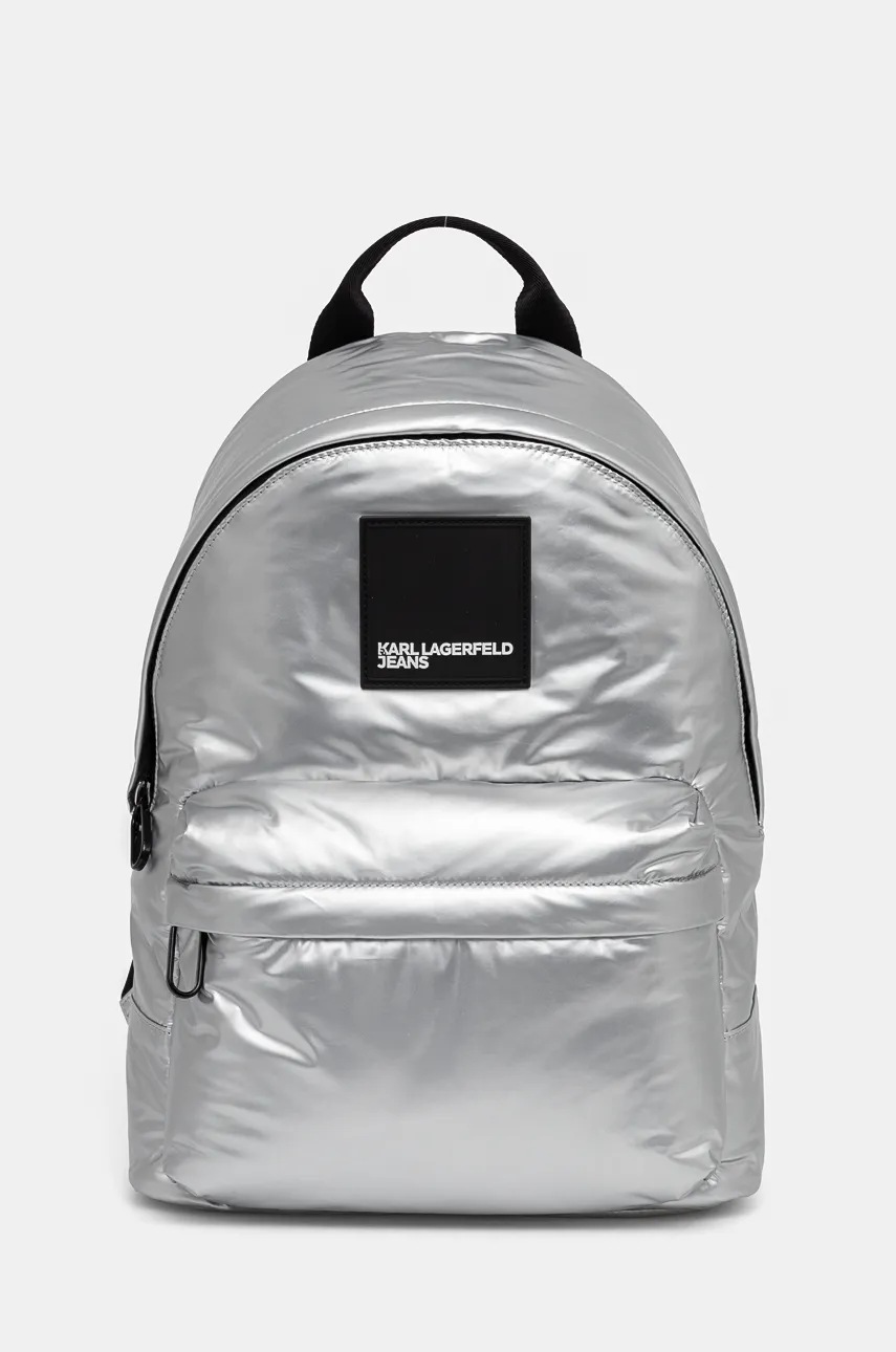 

Раница Karl Lagerfeld Jeans в сребристо голям размер с изчистен дизайн 246J3002, Сребърен