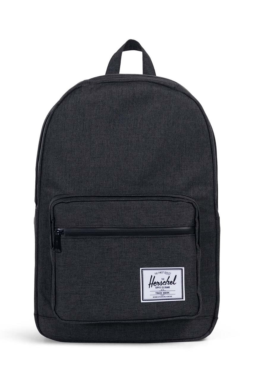 Herschel rucsac Pop Quiz Black Crosshatch culoarea negru, mare, neted, 10011-02093-OS