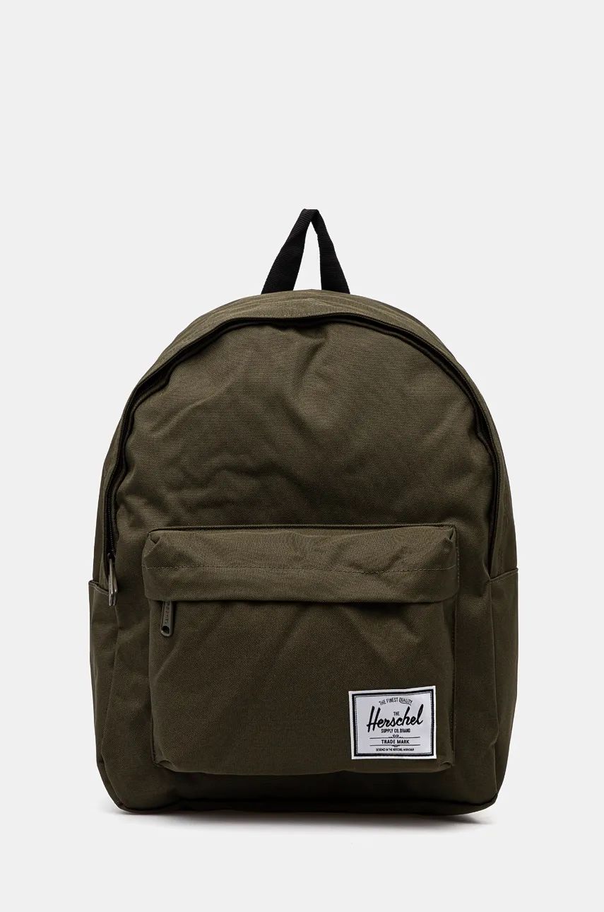 Herschel rucsac culoarea verde, mare, neted, 10825-05129-OS