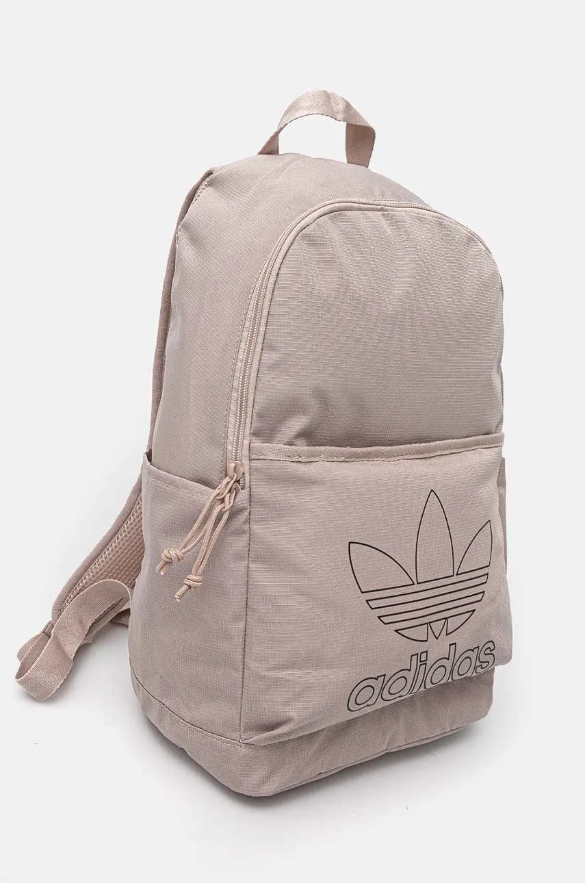 Рюкзак adidas Originals Adicolor цвет бежевый большой с принтом IX7502 Рюкзак adidas Originals Adicolor цвет бежевый большой с принтом IX7502