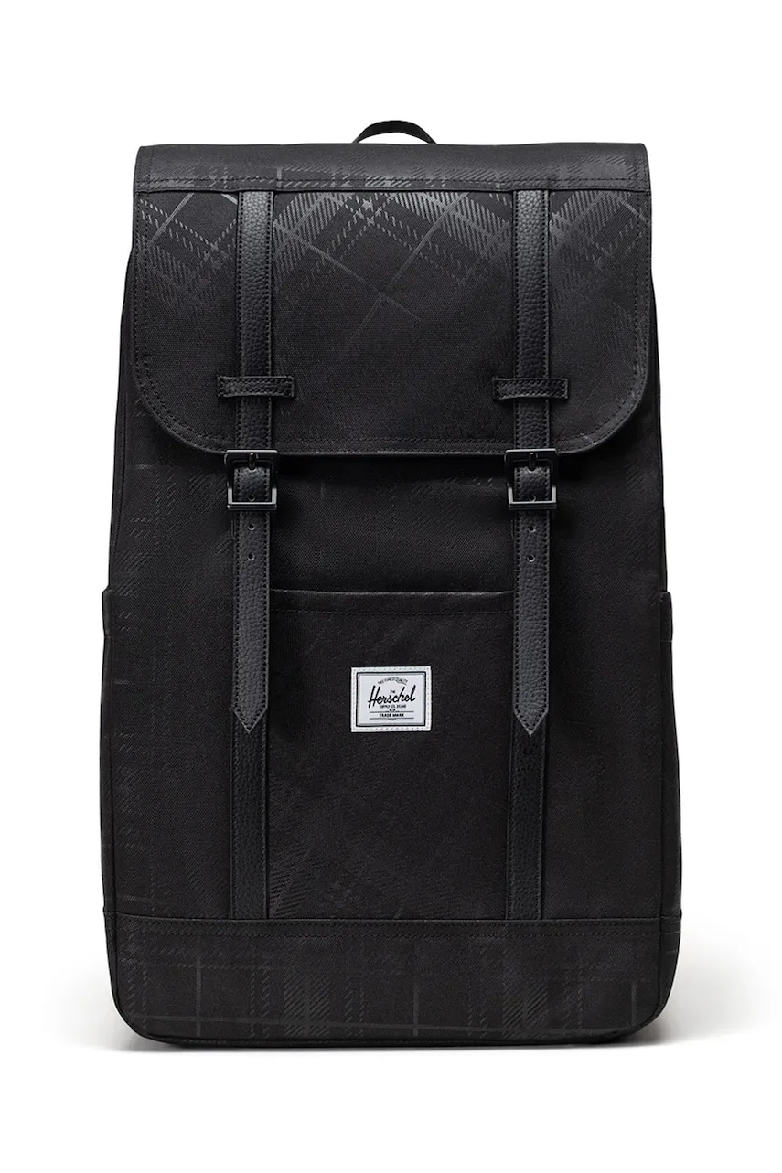 Herschel rucsac Retreat Backpack culoarea negru, mare, neted, 11397-06495-OS Herschel rucsac Retreat Backpack culoarea negru, mare, neted, 11397-06495-OS