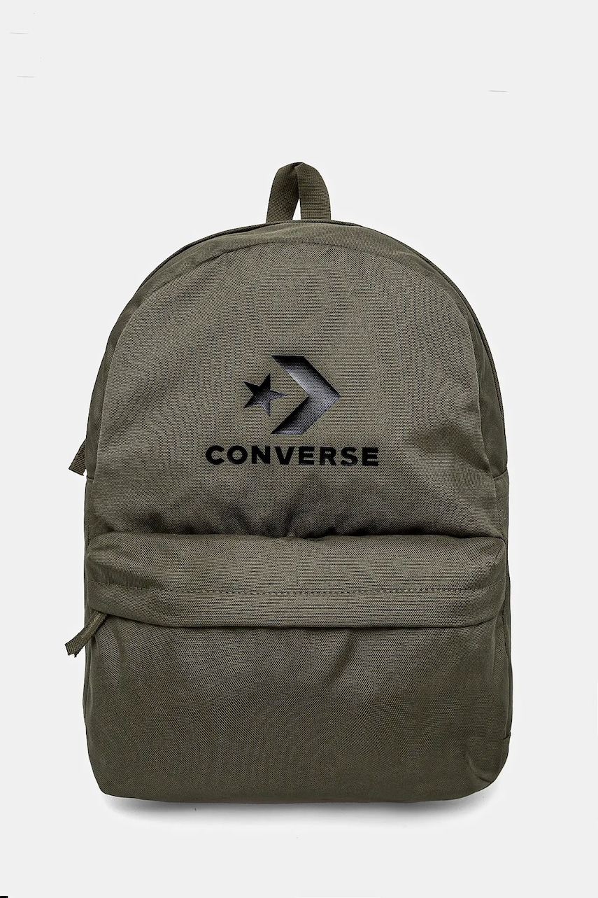 Converse rucsac culoarea verde, mare, neted, 10025485-A13