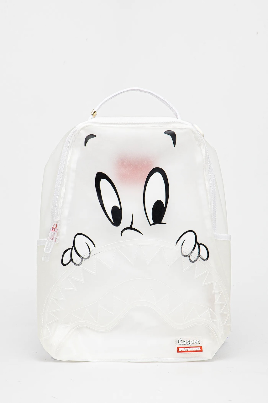 Sprayground rucsac culoarea alb, mare, cu imprimeu, 910B5008NSZ Sprayground rucsac culoarea alb, mare, cu imprimeu, 910B5008NSZ