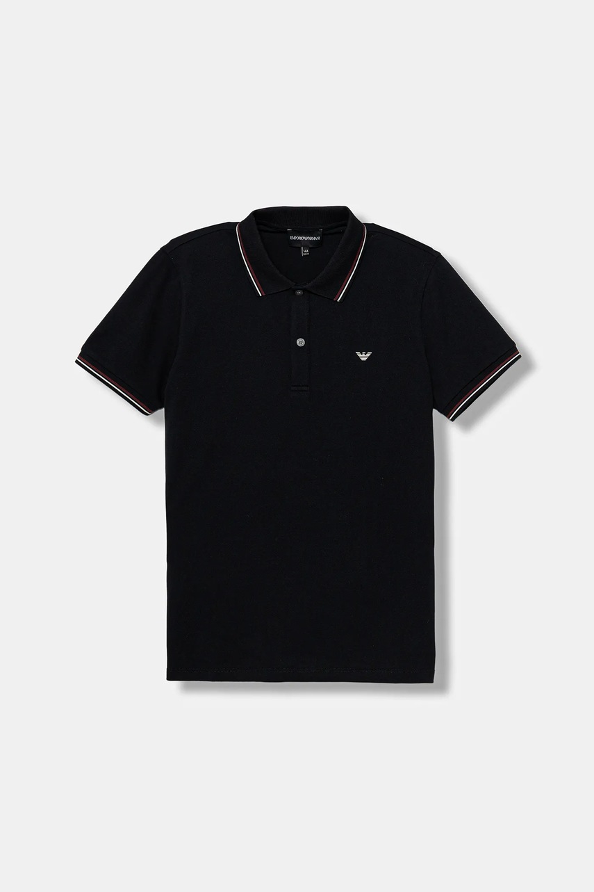 Levně Dětské polo tričko Emporio Armani bílá barva, s potiskem, 8N4FB3 1JPTZ