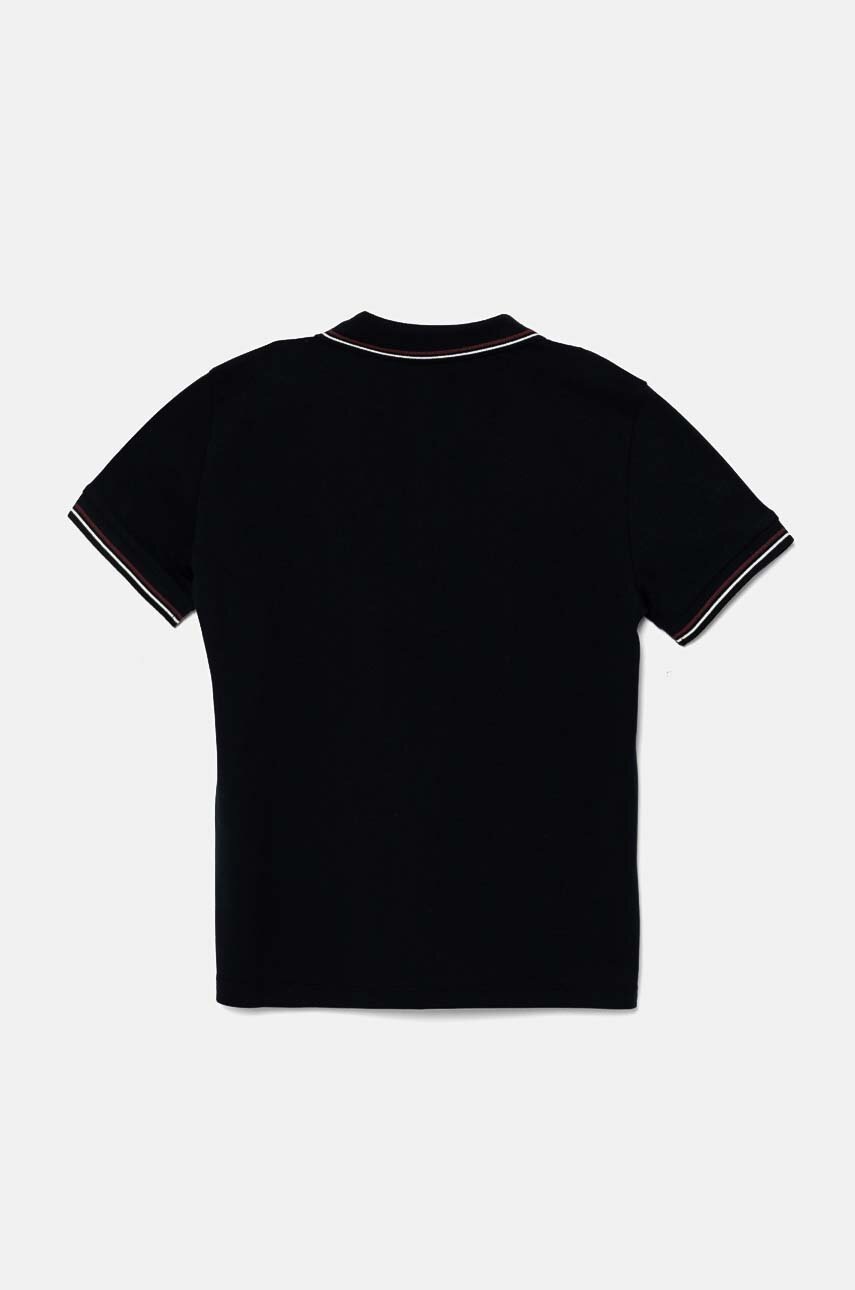 Детское поло Emporio Armani цвет чёрный с принтом 8N4FB3 1JPTZ