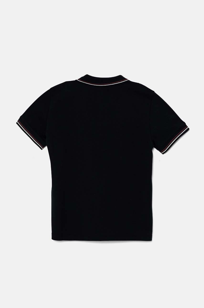 Детское поло Emporio Armani цвет чёрный с принтом 8N4FB3 1JPTZ Детское поло Emporio Armani цвет чёрный с принтом 8N4FB3 1JPTZ