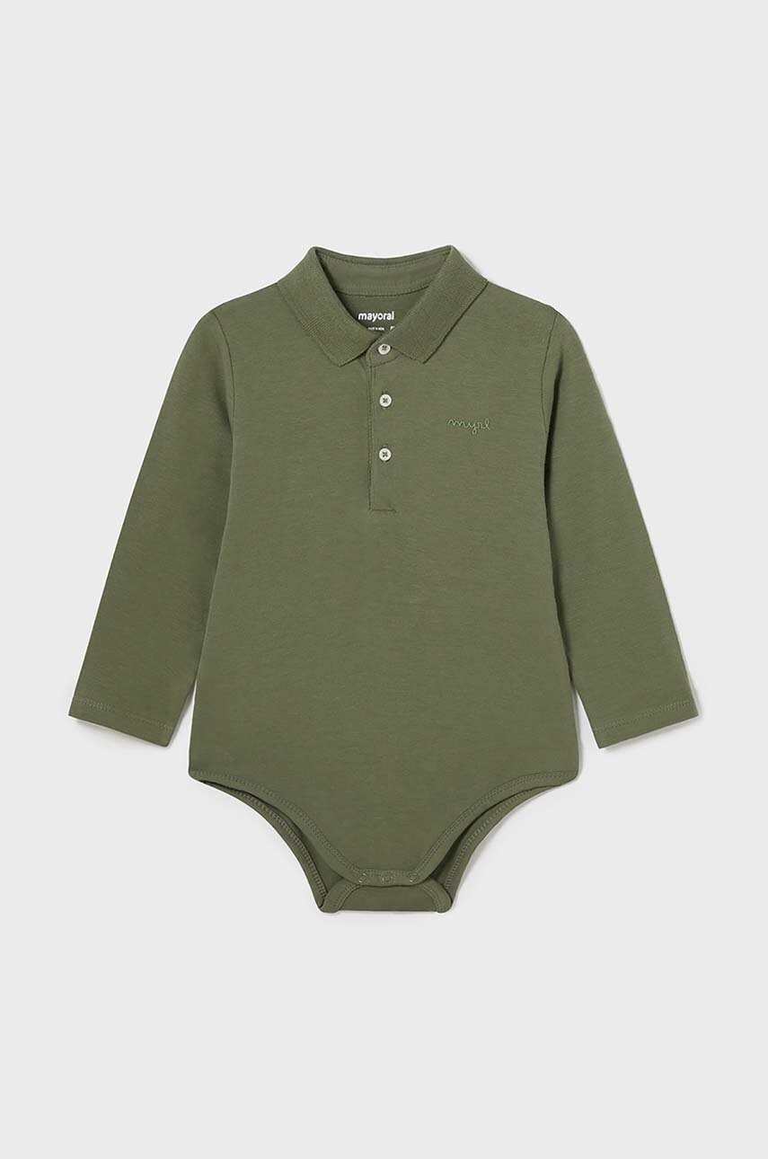 

Бебешко боди от памук Mayoral 2183, Зелен