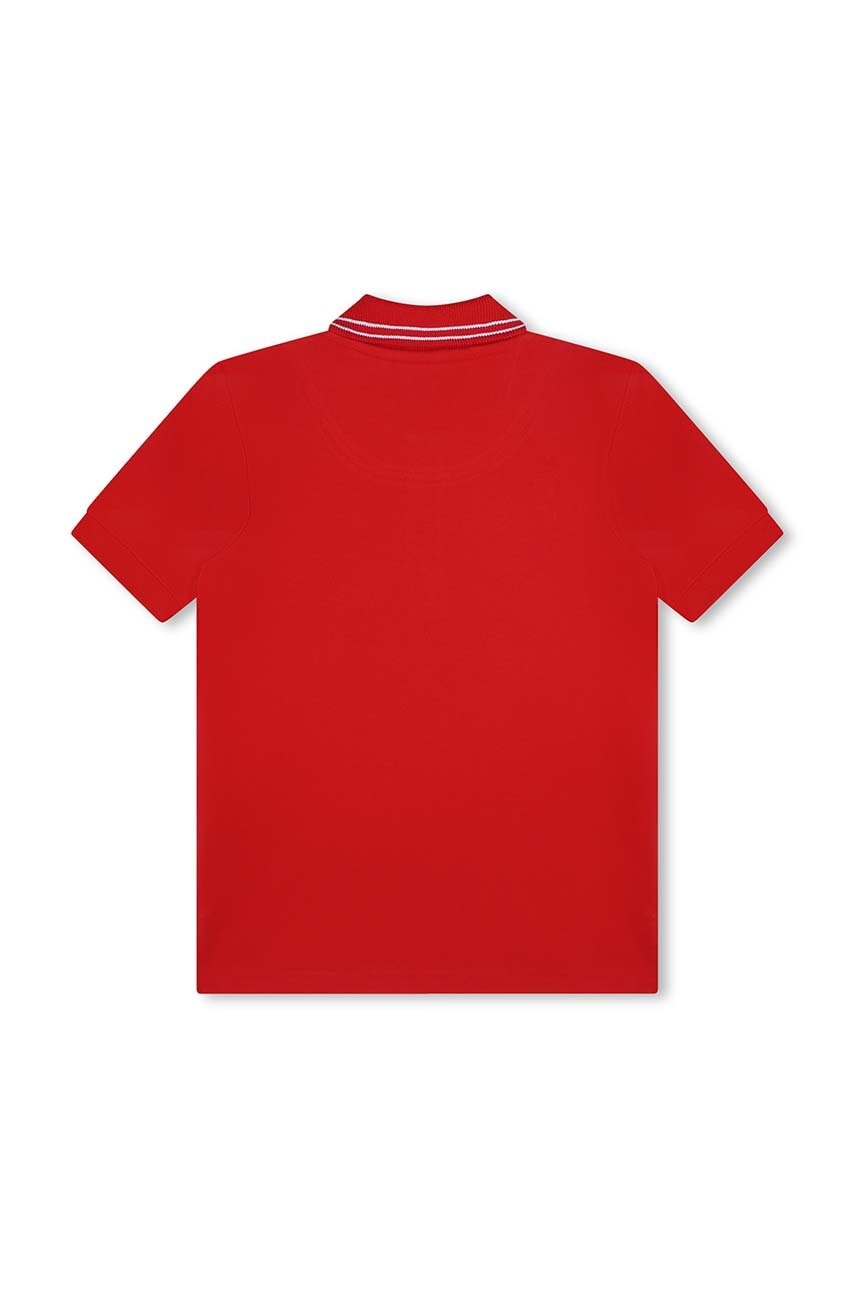 Детское поло HUGO цвет красный с аппликацией G00159 в Ровном Детское поло HUGO цвет красный с аппликацией G00159 в Ровном