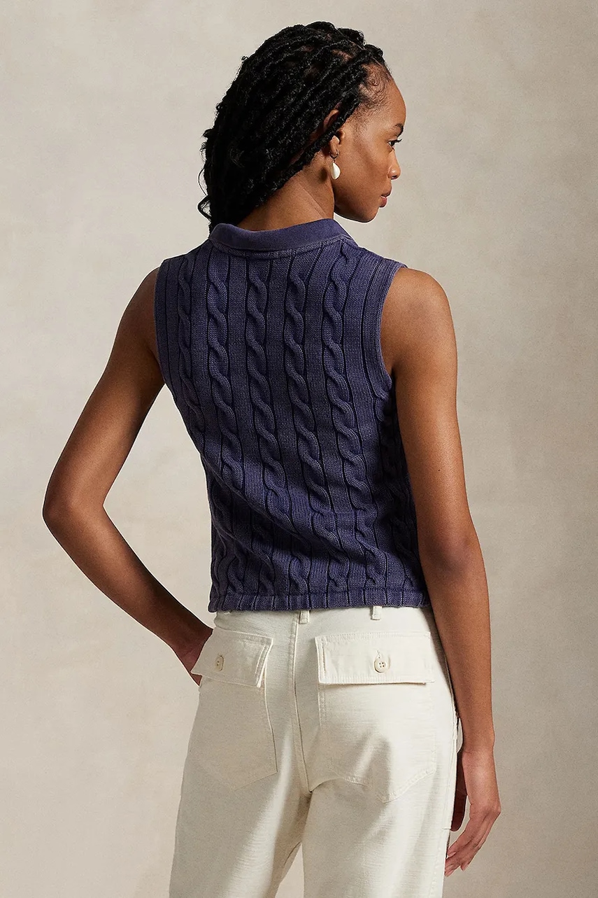 Хлопковая жилетка Polo Ralph Lauren 211943140 Хлопковая жилетка Polo Ralph Lauren 211943140