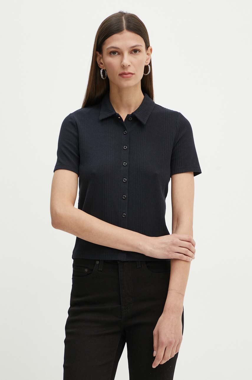 

Тениска с яка Levi's в черно A9342, Черен