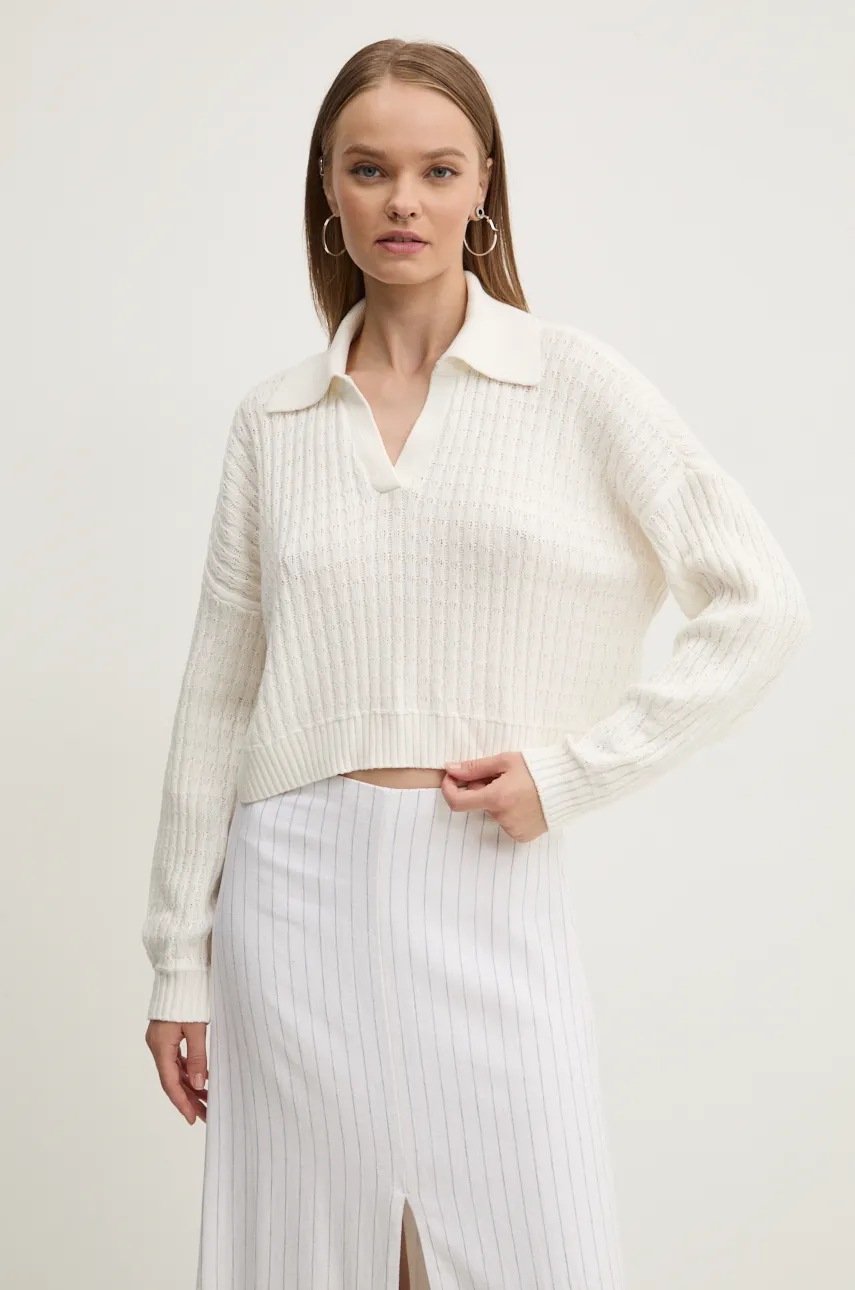 Hollister Co. pulover femei, culoarea bej, KI350-4170 - 0 | YEO