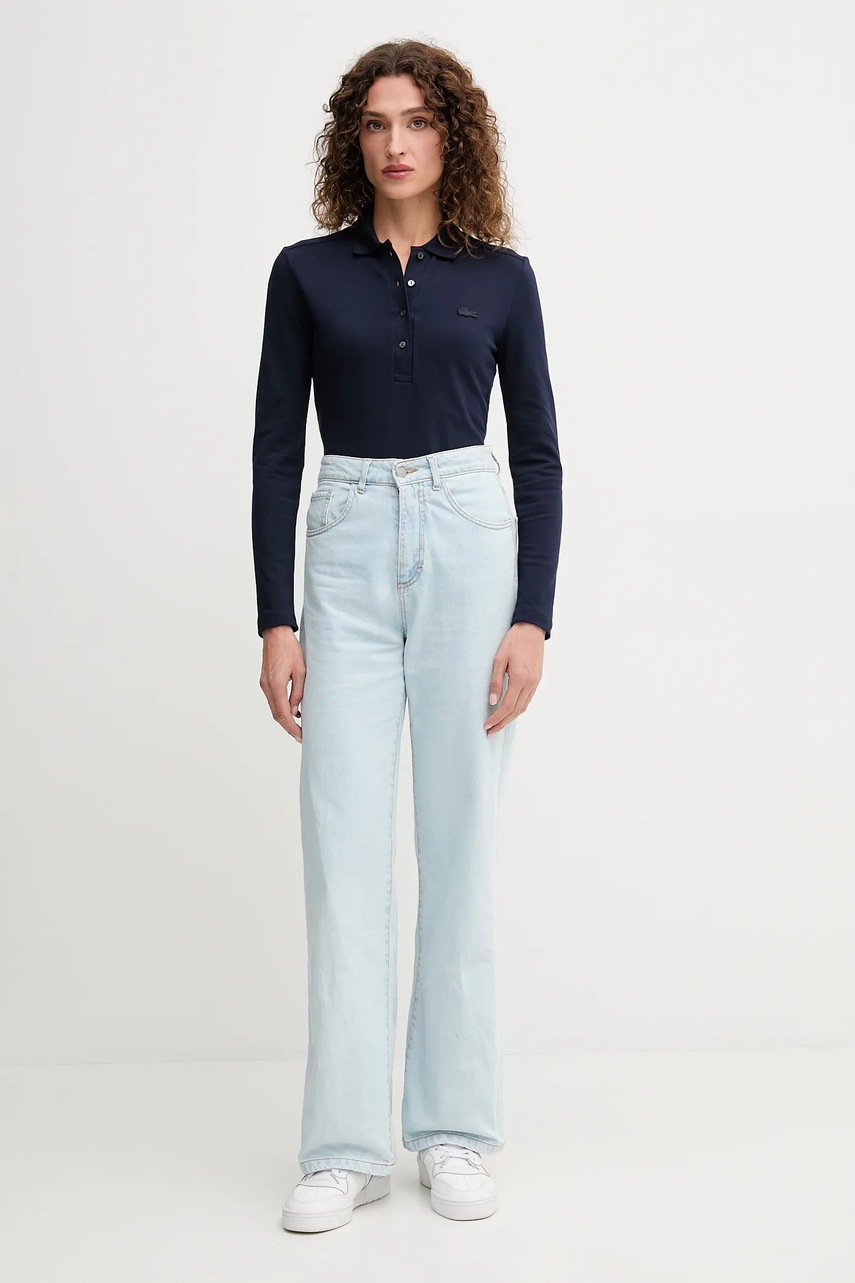 Лонгслив Lacoste цвет чёрный PF5464