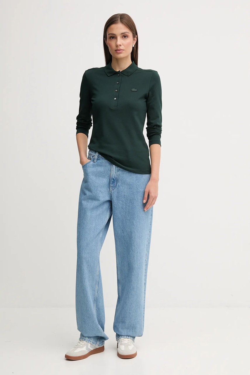 Лонгслив Lacoste цвет чёрный PF5464