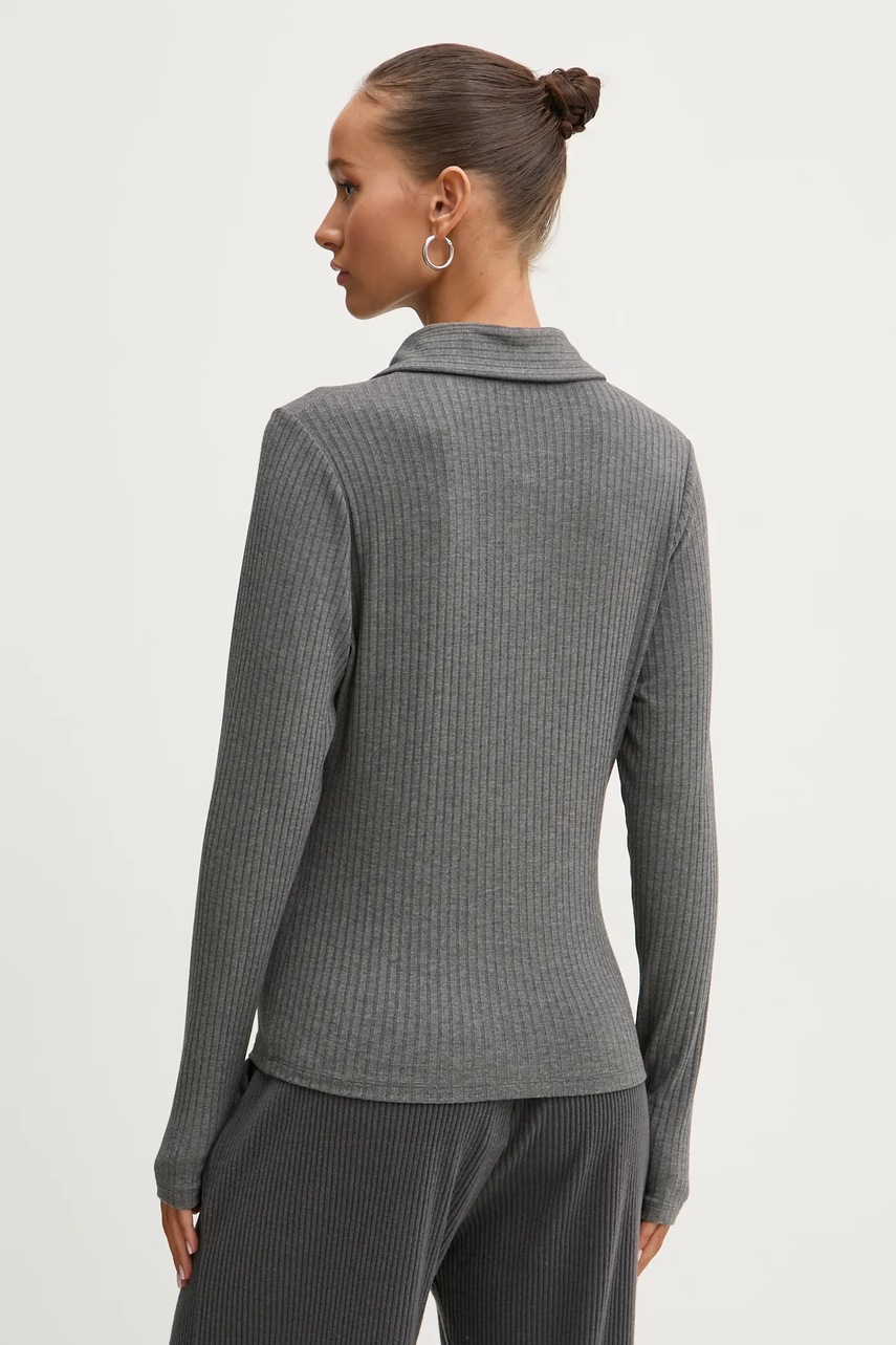 Abercrombie & Fitch hosszú ujjú női, szürke, KI139-4788 termék 2. képe