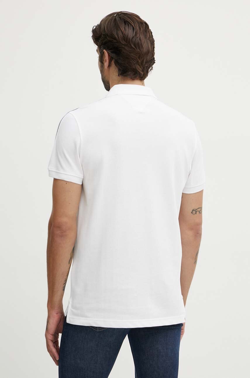 Tommy Hilfiger poló fehér, férfi, nyomott mintás, MW0MW35616 termék 2. képe
