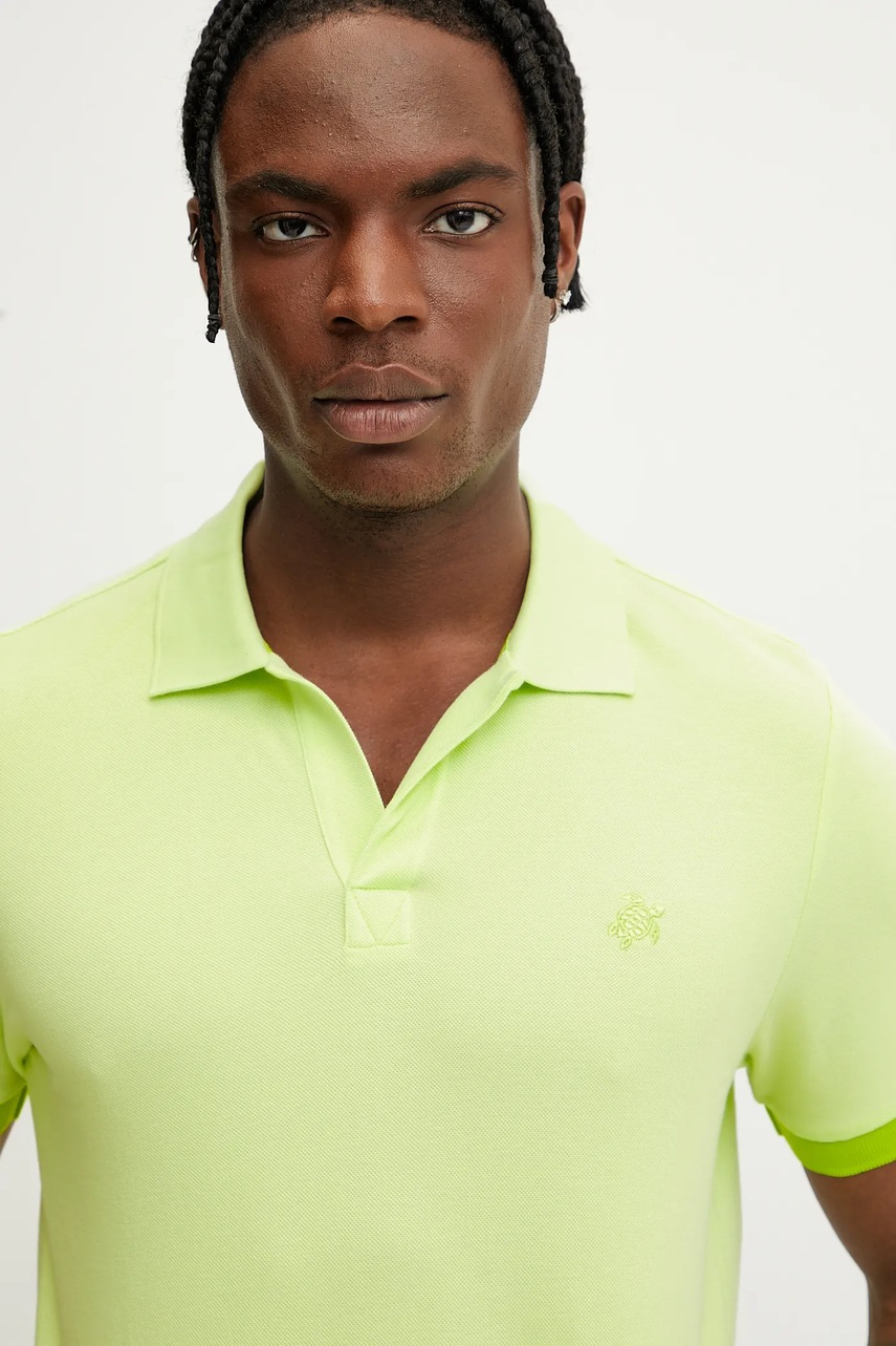 Βαμβακερό μπλουζάκι πόλο Vilebrequin PALATIN φωτογραφία