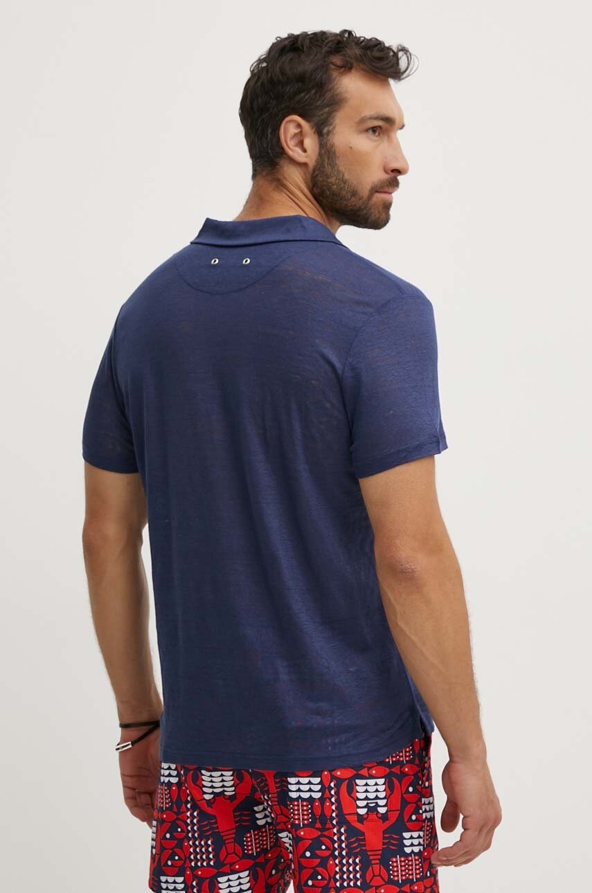 Λινό πόλο Vilebrequin PYRAMID φωτογραφία