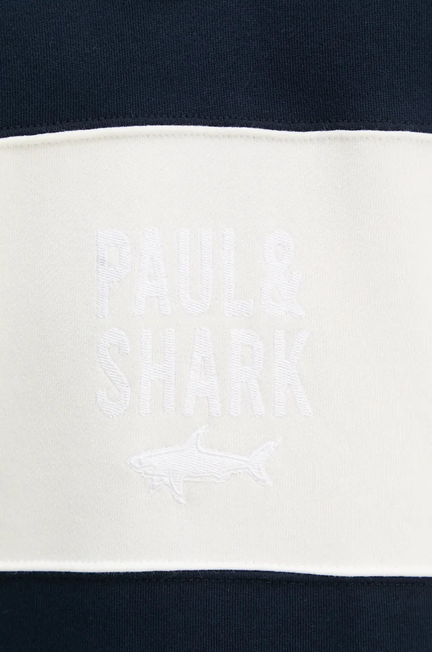 Бавовняна кофта Paul&Shark чоловіча колір синій візерунок 14311859 