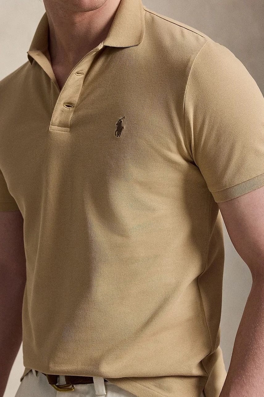 Polo Ralph Lauren polo tričko pánske bavlnené s elastanom
