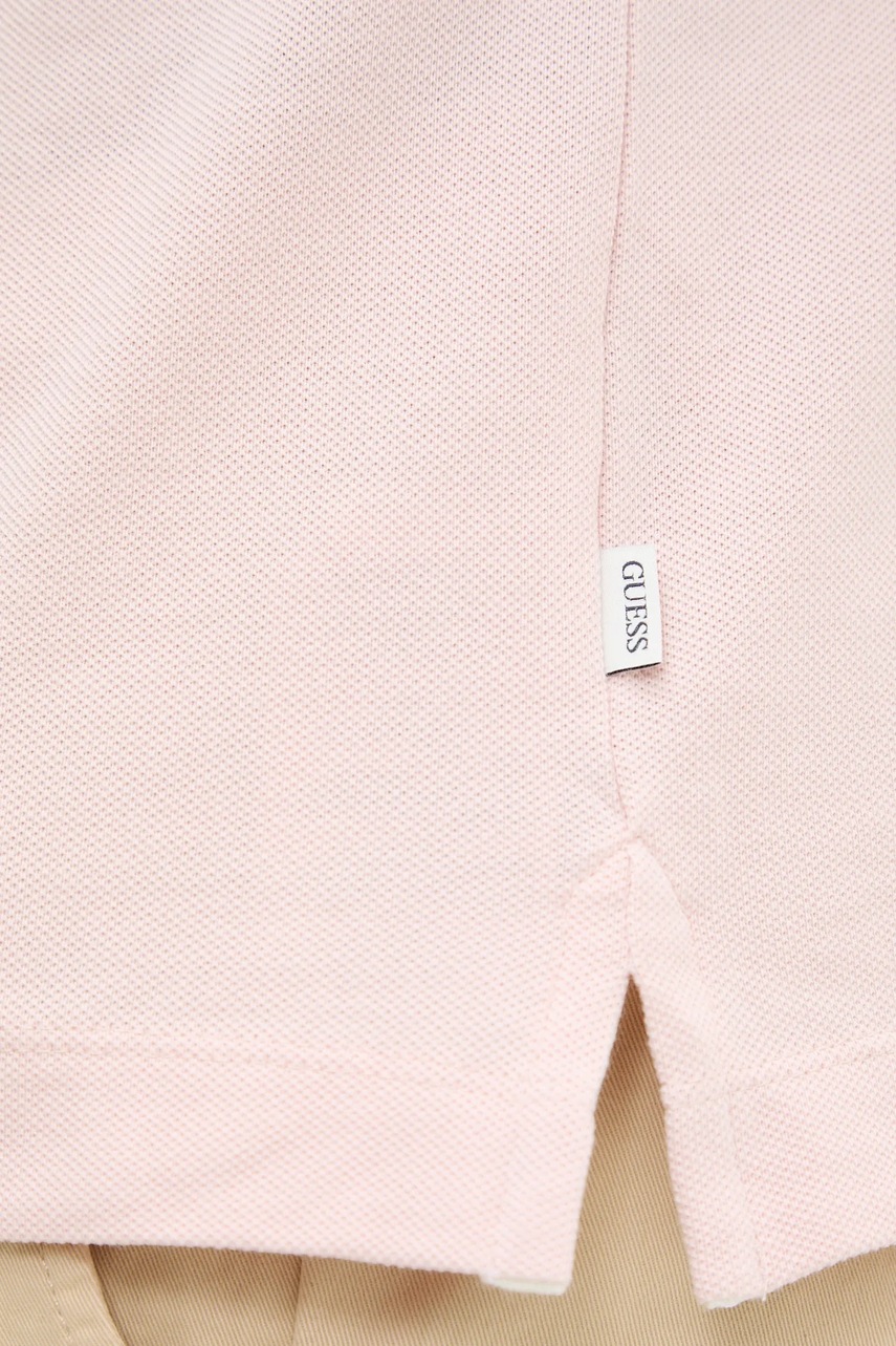 Βαμβακερό μπλουζάκι πόλο Guess Jeans φωτογραφία