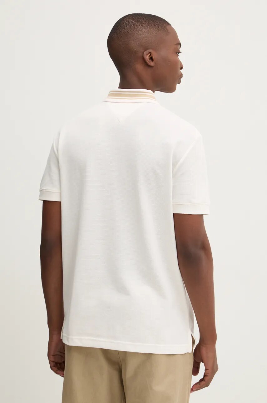 Tommy Jeans poló bézs, férfi, nyomott mintás, DM0DM19624 termék 2. képe