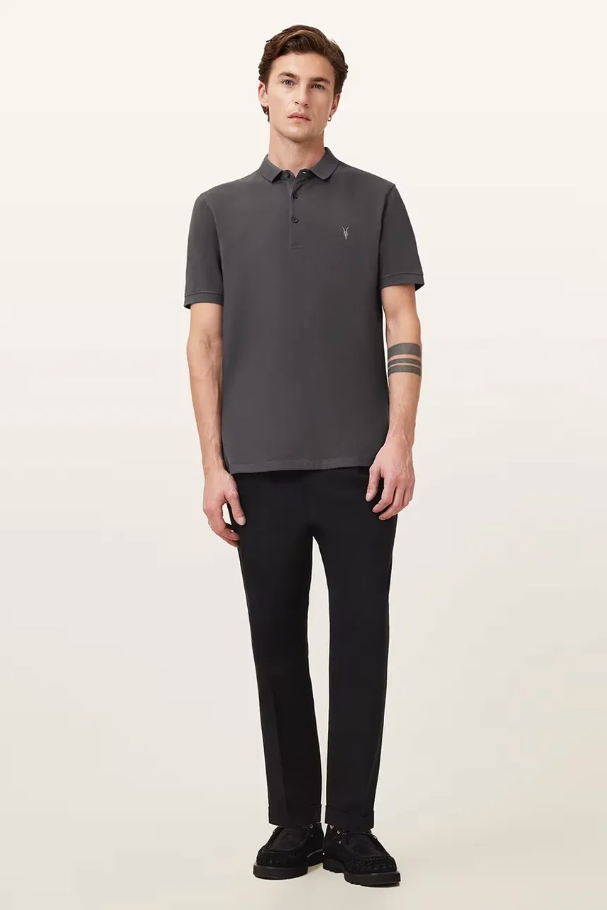 AllSaints Polo tričko pánske bavlnené