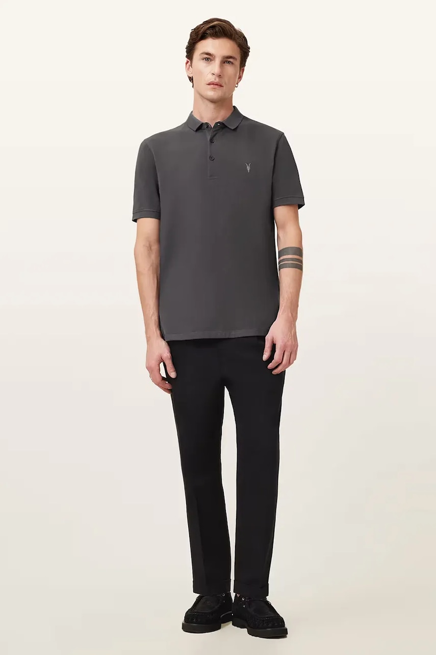 AllSaints Polo tričko pánske bavlnené