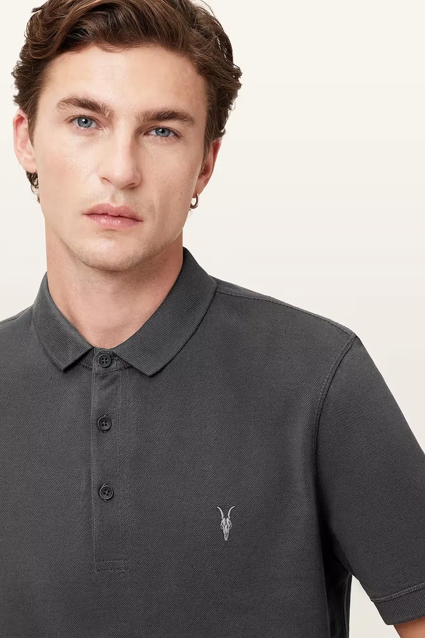 AllSaints Polo tričko pánske bavlnené