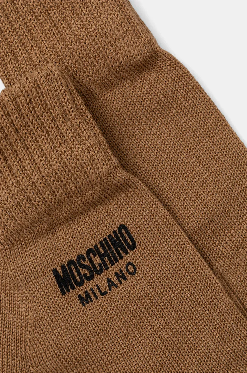 Перчатки Moschino женские цвет коричневый M3155 65252 Перчатки Moschino женские цвет коричневый M3155 65252