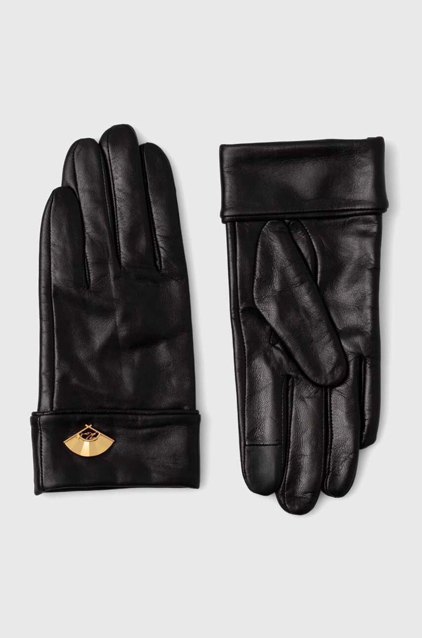 

Кожени ръкавици Karl Lagerfeld в черно 245W3603, Черен
