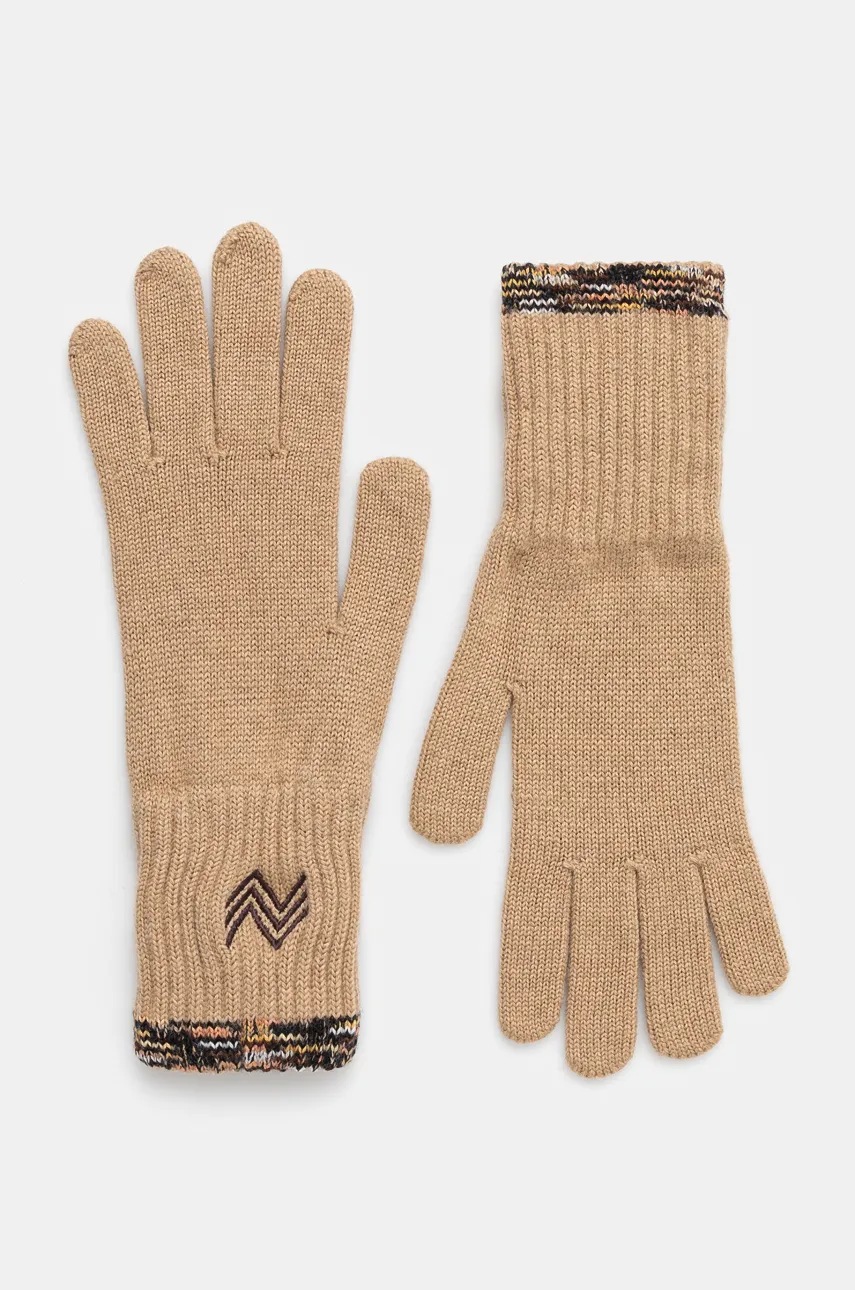 

Вълнени ръкавици Missoni в бежово GU00WOD9829, Бежов