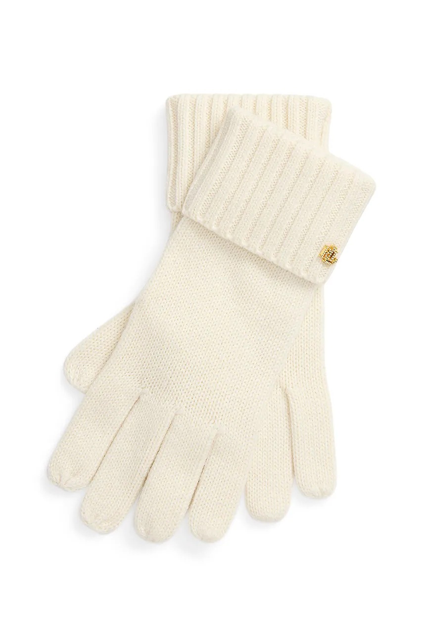 

Ръкавици с вълна Lauren Ralph Lauren в бежово 454960058, Бежов