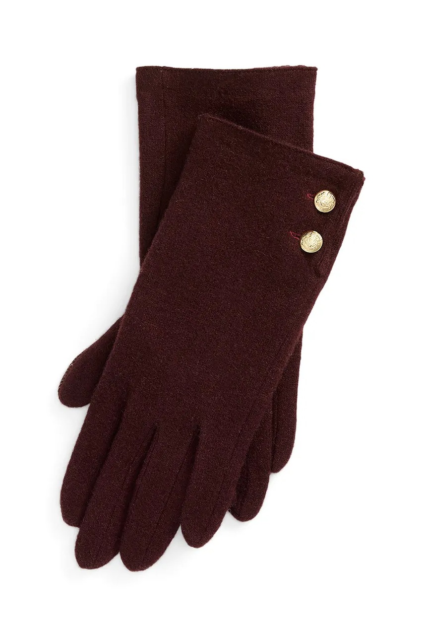 

Вълнени ръкавици Lauren Ralph Lauren в бордо 454960096