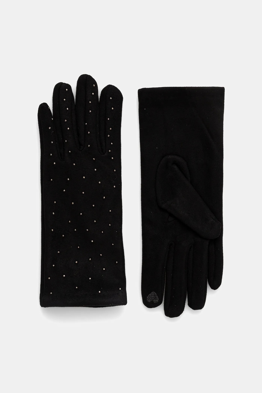 Sisley mănuși culoarea negru, 6G0UWG006