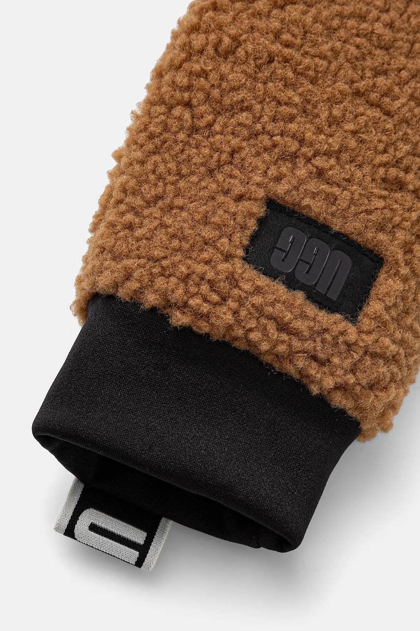 Перчатки UGG женские цвет коричневый 101099 Перчатки UGG женские цвет коричневый 101099