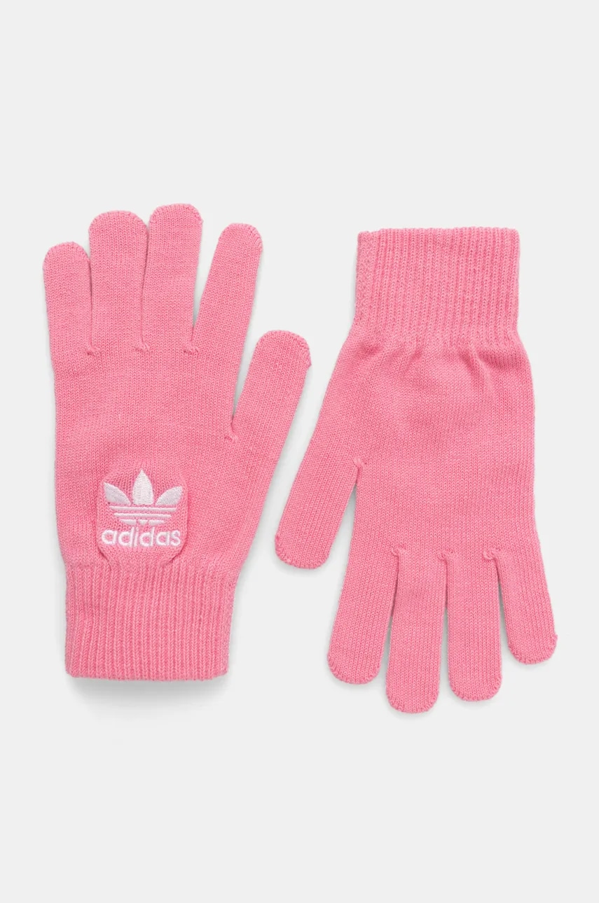 adidas Originals manusi femei, culoarea roz, JG6122 adidas Originals manusi femei, culoarea roz, JG6122