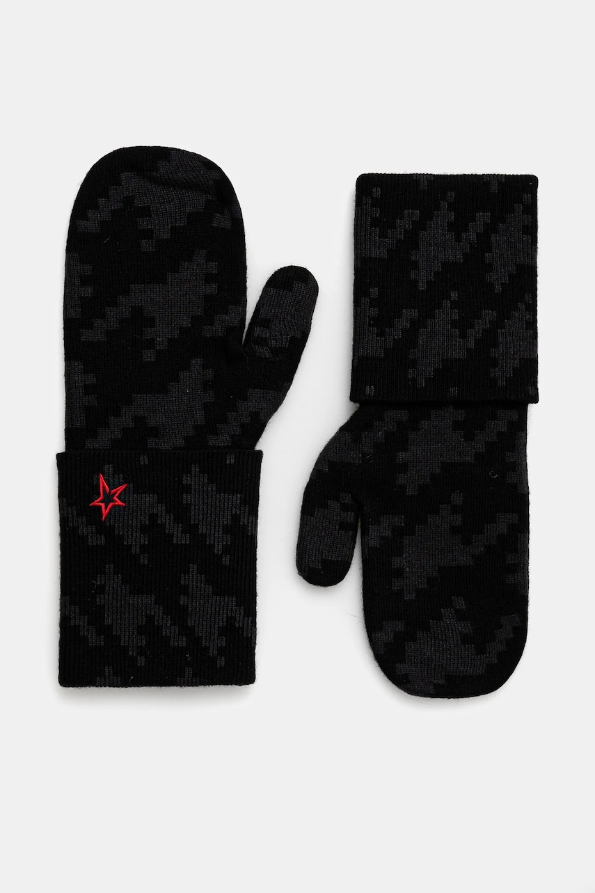 Perfect Moment mănuși Houndstooth Apres culoarea negru, U8000169 Perfect Moment mănuși Houndstooth Apres culoarea negru, U8000169