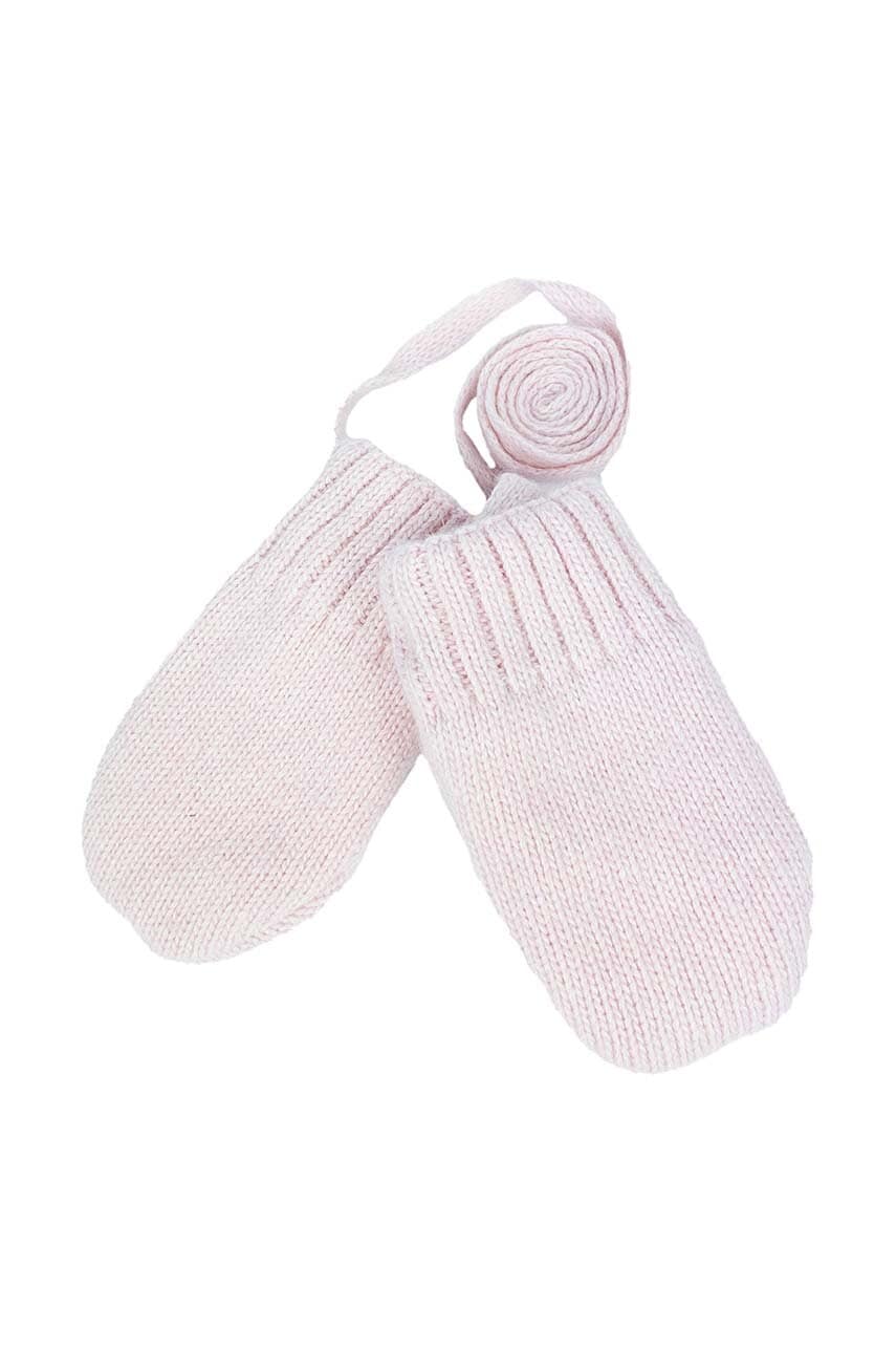 Jamiks manusi cu un amestec de lana pentru copii NIKA culoarea roz, JZH408