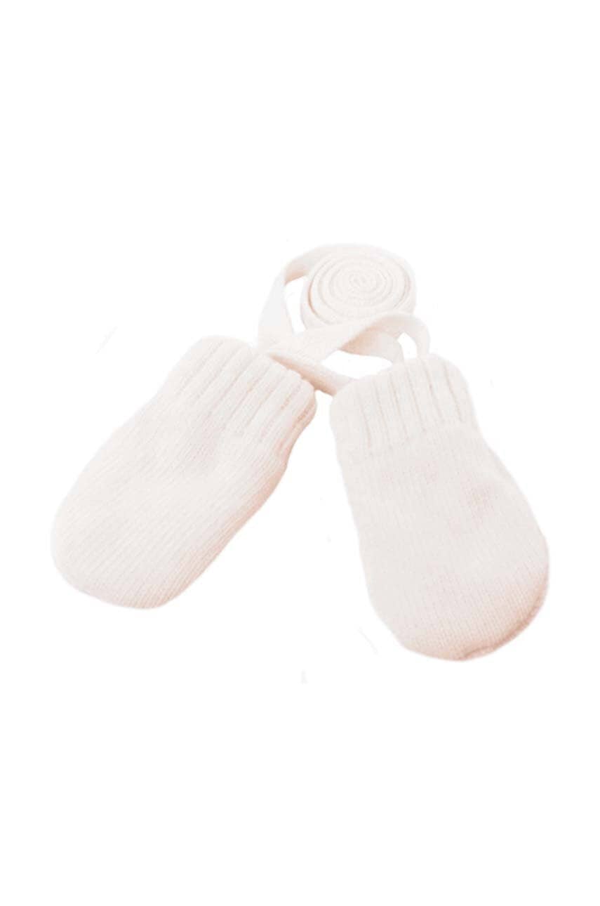 Jamiks manusi cu un amestec de lana pentru copii NIKA culoarea bej, JZH408