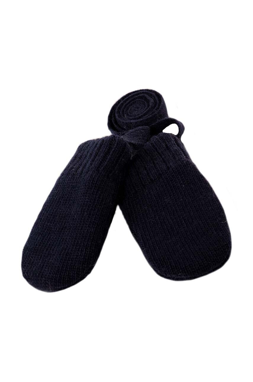 Jamiks manusi cu un amestec de lana pentru copii NIKA culoarea negru, JZH408