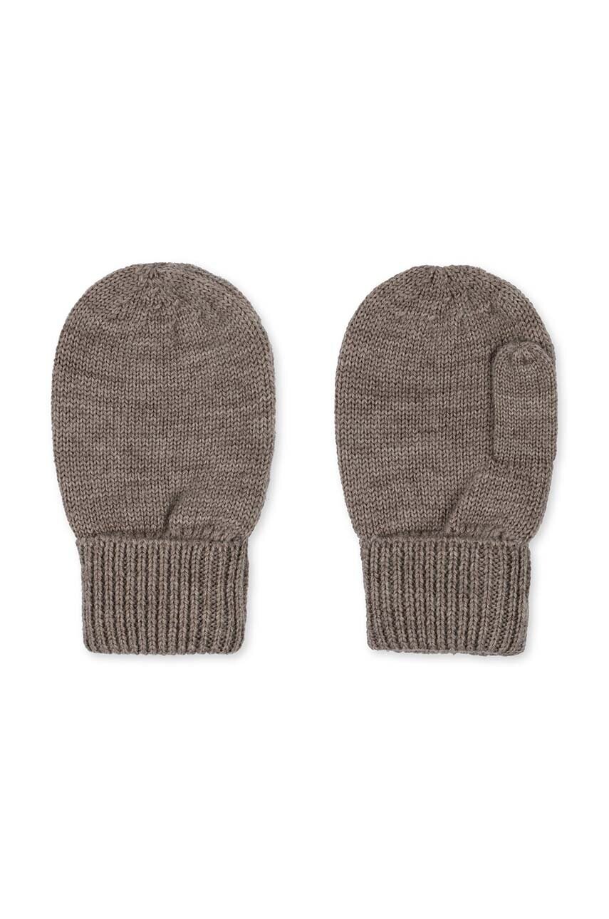 Konges Sløjd manusi copii LOULI MITTENS culoarea maro, KS101260 Konges Sløjd manusi copii LOULI MITTENS culoarea maro, KS101260