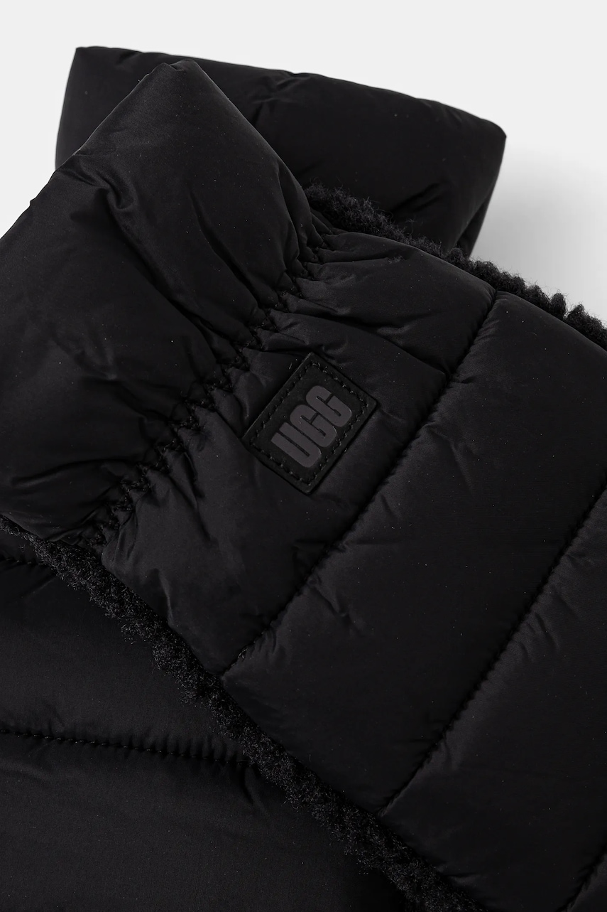 Перчатки UGG W AW FLUFF MITTEN цвет чёрный 101019 Перчатки UGG W AW FLUFF MITTEN цвет чёрный 101019