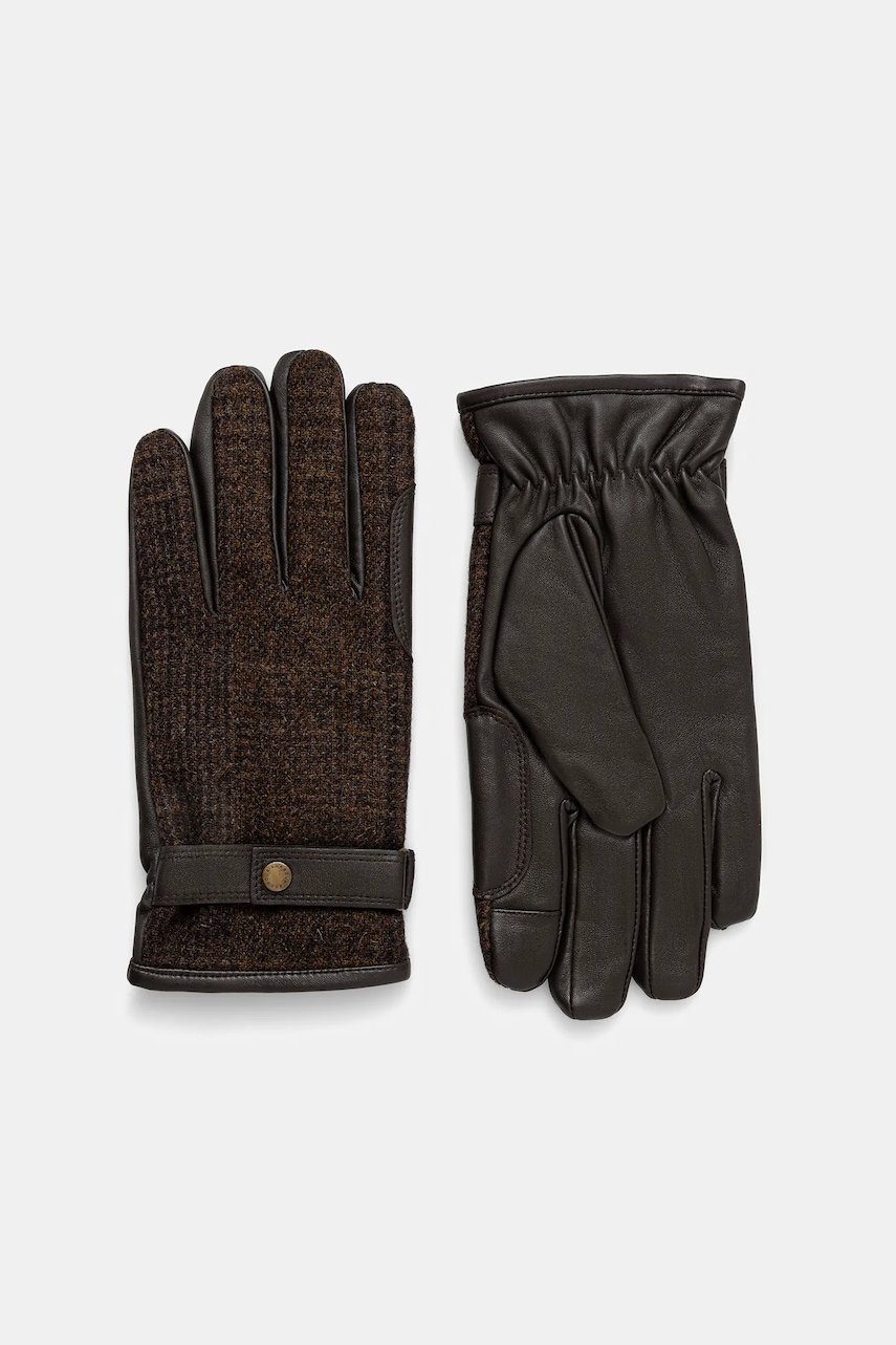 Barbour mănuși culoarea verde, MGL0139