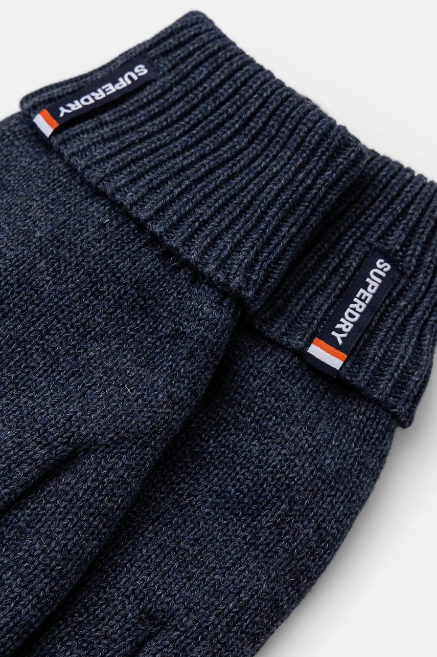 Хлопковые перчатки Superdry цвет синий M9310076A-C2P Хлопковые перчатки Superdry цвет синий M9310076A-C2P