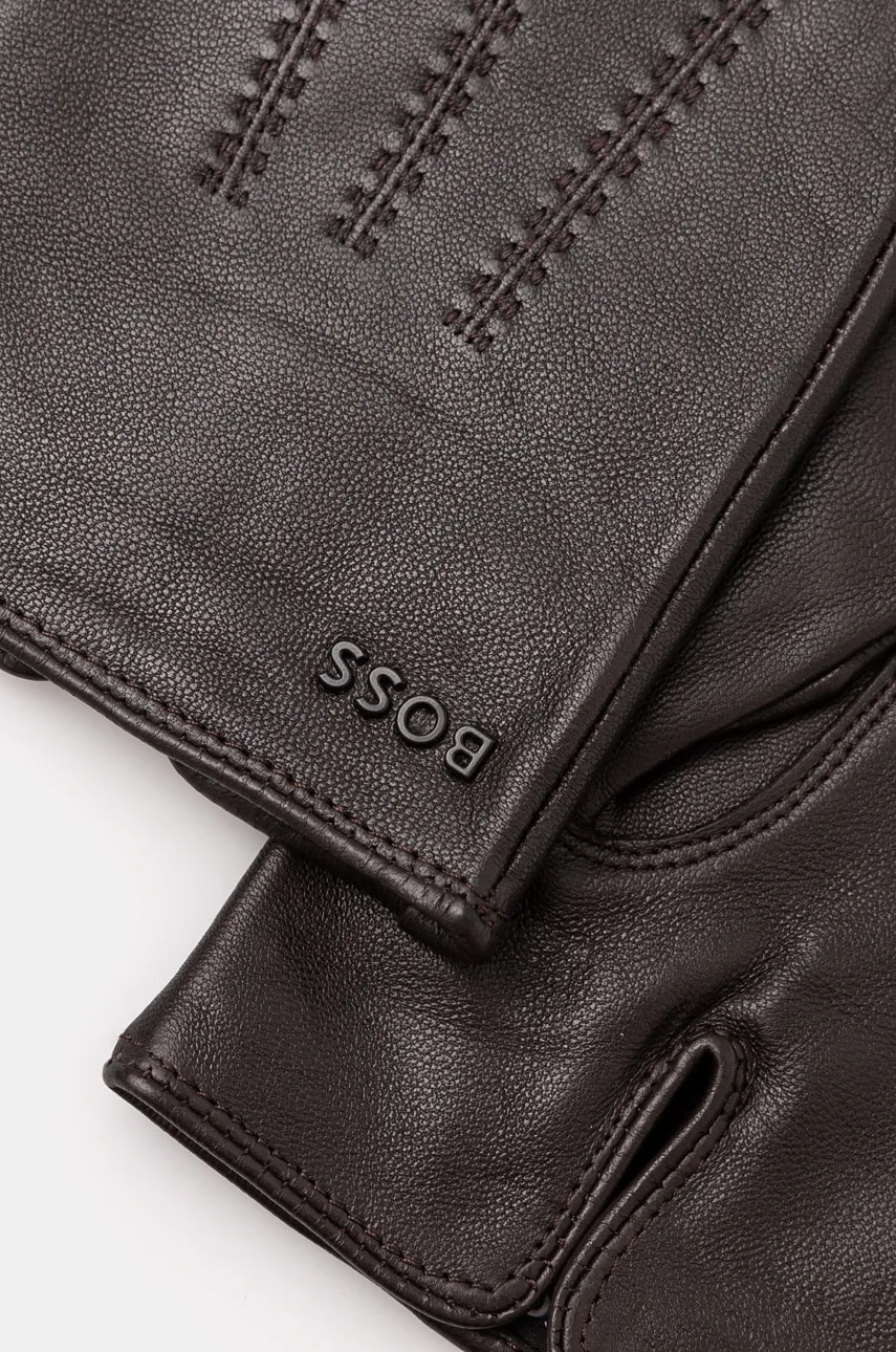 Kožené rukavice BOSS Hainz-ME