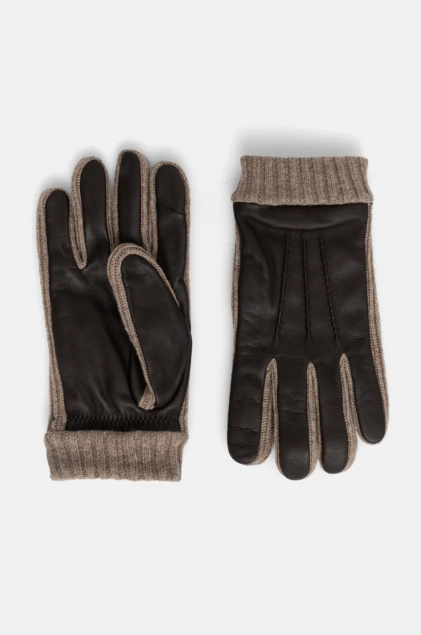 BOSS manusi barbati, culoarea maro, 50526828 BOSS manusi barbati, culoarea maro, 50526828